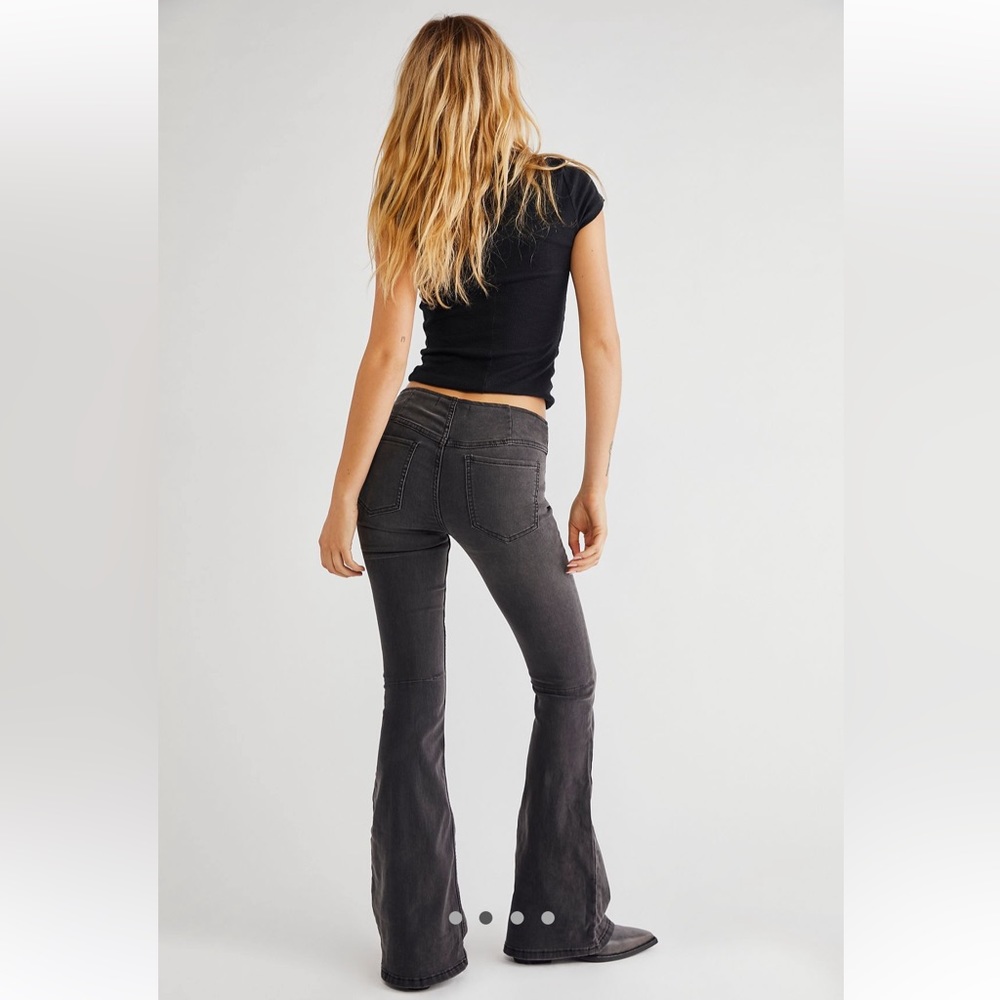 Free people high waisted super flare jeans